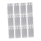 Maxbell 12x Cargo E Track Plates Sturdy Heavy Duty for Wooden Floors Trailers Repair