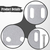 Maxbell 12x Cargo E Track Plates Sturdy Heavy Duty for Wooden Floors Trailers Repair