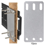 Maxbell 12x Cargo E Track Plates Sturdy Heavy Duty for Wooden Floors Trailers Repair