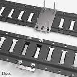 Maxbell 12x Cargo E Track Plates Sturdy Heavy Duty for Wooden Floors Trailers Repair