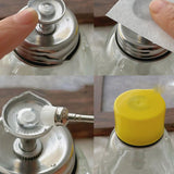Maxbell 6oz/180ml Clear Pump Dispenser Professional with Measuring Scales Refillable