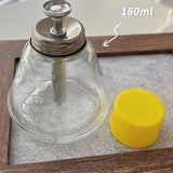 Maxbell 6oz/180ml Clear Pump Dispenser Professional with Measuring Scales Refillable