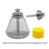 Maxbell 6oz/180ml Clear Pump Dispenser Professional with Measuring Scales Refillable