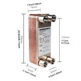 Compact Heat Transfer for Beer Cooling Snow Melting Commercial Refrigeration 10 Plates