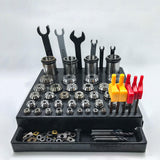 Maxbell Milling Cutter Reamer Organizer Sturdy Replacement Versatile for Woodworking 43 Hole