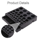 Maxbell Milling Cutter Reamer Organizer Sturdy Replacement Versatile for Woodworking 43 Hole
