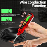 Maxbell Voltage Tester Tool Portable Built in Flashlight for Home Office Electrician red