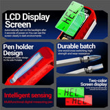 Maxbell Voltage Tester Tool Portable Built in Flashlight for Home Office Electrician red
