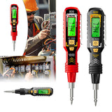 Maxbell Voltage Tester Tool Portable Built in Flashlight for Home Office Electrician red