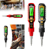 Maxbell Voltage Tester Tool Portable Built in Flashlight for Home Office Electrician red