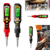 Maxbell Voltage Tester Tool Portable Built in Flashlight for Home Office Electrician red