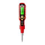 Maxbell Voltage Tester Tool Portable Built in Flashlight for Home Office Electrician red