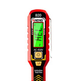 Maxbell Voltage Tester Tool Portable Built in Flashlight for Home Office Electrician red