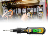 Maxbell Voltage Tester Tool Portable Built in Flashlight for Home Office Electrician black