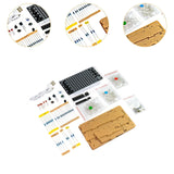 Maxbell Practice Solder DIY Electronic Kit Sturdy Music Spectrum Components for Home With Case