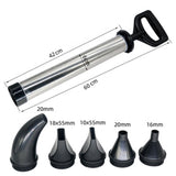 Maxbell Lime Cement Sprayer Hand Caulking Tool Sturdy Professional Construction Tool 5 in 1 Multi Heads