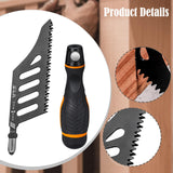 Maxbell Jig Saw Blades with Handle Curved Blade for Household Gardening Wood Working 1 Saw Blade