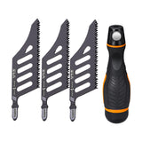 Maxbell Jig Saw Blades with Handle Curved Blade for Household Gardening Wood Working 5 Saw Blades