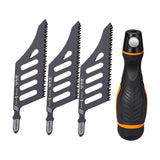 Maxbell Jig Saw Blades with Handle Curved Blade for Household Gardening Wood Working 5 Saw Blades