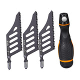 Maxbell Jig Saw Blades with Handle Curved Blade for Household Gardening Wood Working 5 Saw Blades
