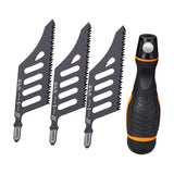 Maxbell Jig Saw Blades with Handle Curved Blade for Household Gardening Wood Working 5 Saw Blades