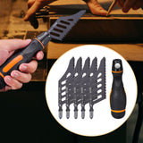 Maxbell Jig Saw Blades with Handle Curved Blade for Household Gardening Wood Working 5 Saw Blades