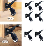 Workbench Casters 900lbs Capacity with Mounting Screw Table Stepdown Casters 4pcs