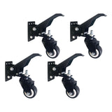 Workbench Casters 900lbs Capacity with Mounting Screw Table Stepdown Casters 4pcs