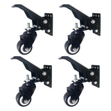 Workbench Casters 900lbs Capacity with Mounting Screw Table Stepdown Casters 4pcs