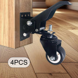 Workbench Casters 900lbs Capacity with Mounting Screw Table Stepdown Casters 4pcs