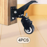 Workbench Casters 900lbs Capacity with Mounting Screw Table Stepdown Casters 4pcs