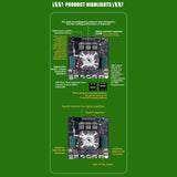 Maxbell Digital Amplifier Board Lightweight Easy to Install Audio System 2.1 Channel