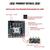 Maxbell Digital Amplifier Board Lightweight Easy to Install Audio System 2.1 Channel
