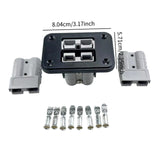 Maxbell Plug Mounting Panel Accessories Socket Panels Sturdy Plug Connector grey