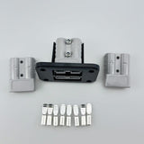 Maxbell Plug Mounting Panel Accessories Socket Panels Sturdy Plug Connector grey