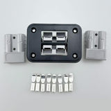 Maxbell Plug Mounting Panel Accessories Socket Panels Sturdy Plug Connector grey