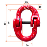 Maxbell Alloy Connecting Link Hardware Part Grade 80 High Strength Hammerlock 5.3tons 11.7cm Long