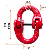 Maxbell Alloy Connecting Link Hardware Part Grade 80 High Strength Hammerlock 8tons 14.8cm Long