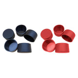 Maxbell 5x PVC ID 6.3cm Round Furniture Legs End Caps Versatile Chair Leg Protectors Black