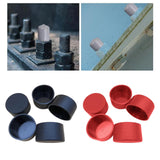 Maxbell 5x PVC ID 6.3cm Round Furniture Legs End Caps Versatile Chair Leg Protectors Black