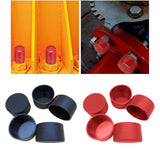 Maxbell 5x PVC ID 6.3cm Round Furniture Legs End Caps Versatile Chair Leg Protectors Black