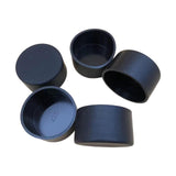 Maxbell 5x PVC ID 6.3cm Round Furniture Legs End Caps Versatile Chair Leg Protectors Black