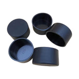 Maxbell 5x PVC ID 6.3cm Round Furniture Legs End Caps Versatile Chair Leg Protectors Black