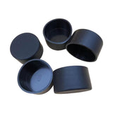 Maxbell 5x PVC ID 6.3cm Round Furniture Legs End Caps Versatile Chair Leg Protectors Black