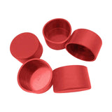 Maxbell 5x PVC ID 6.3cm Round Furniture Legs End Caps Versatile Chair Leg Protectors Red