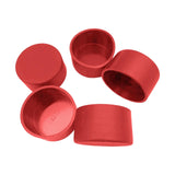 Maxbell 5x PVC ID 6.3cm Round Furniture Legs End Caps Versatile Chair Leg Protectors Red