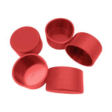 Maxbell 5x PVC ID 6.3cm Round Furniture Legs End Caps Versatile Chair Leg Protectors Red