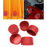 Maxbell 5x PVC ID 6.3cm Round Furniture Legs End Caps Versatile Chair Leg Protectors Red