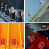 Maxbell 5x PVC ID 6.3cm Round Furniture Legs End Caps Versatile Chair Leg Protectors Red