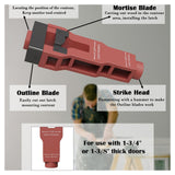 Maxbell Door Latch Mortiser Installation Tool Auto Positioning for 1-3/8" Thick Door
